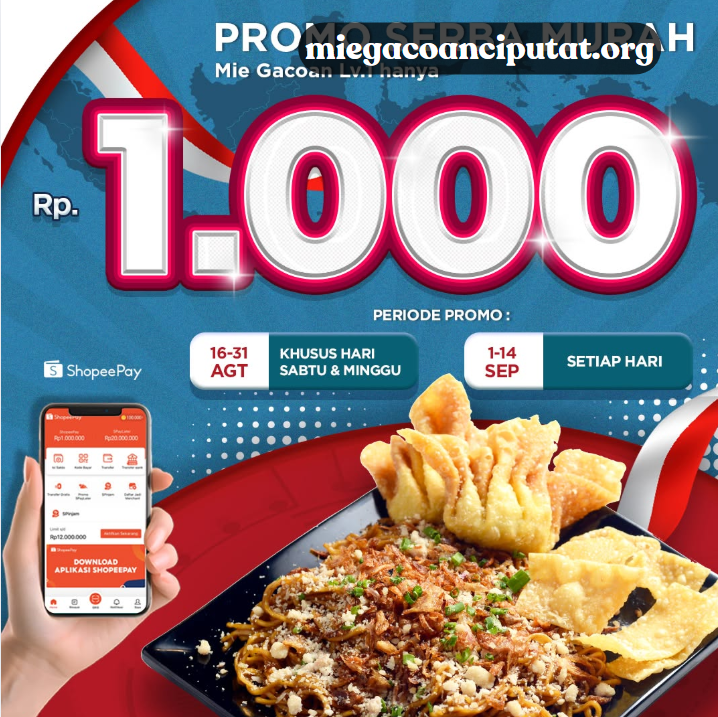 Promo Mie Gacoan Rp1.000: Nikmati Sensasi Mie Level 1 Super Hemat dengan ShopeePay!